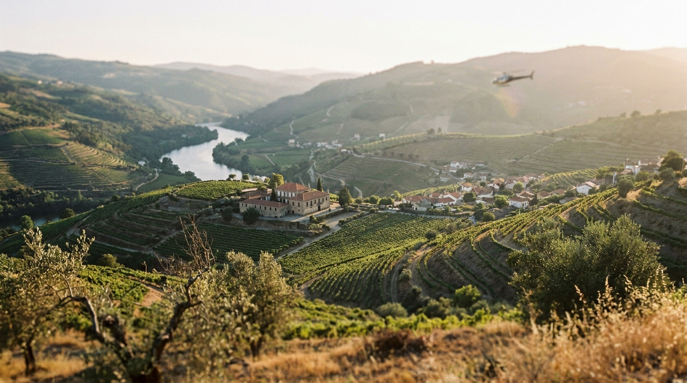 Soaring Above Dão: A Guide to Luxury Helicopter Wine Tours